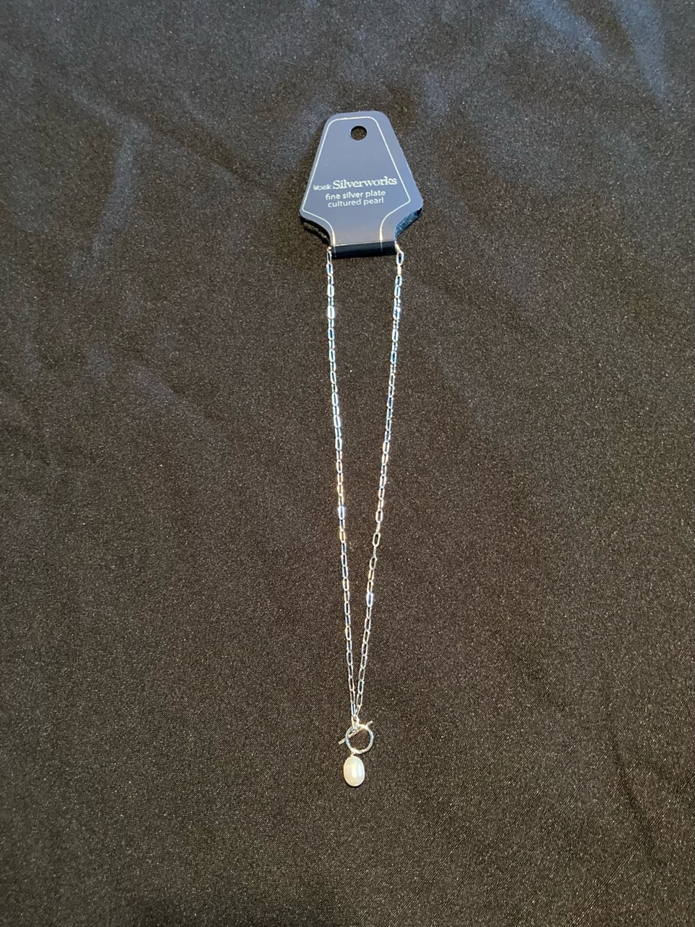 Belks Silverworks Silver Plated Cultured Pearl Necklace